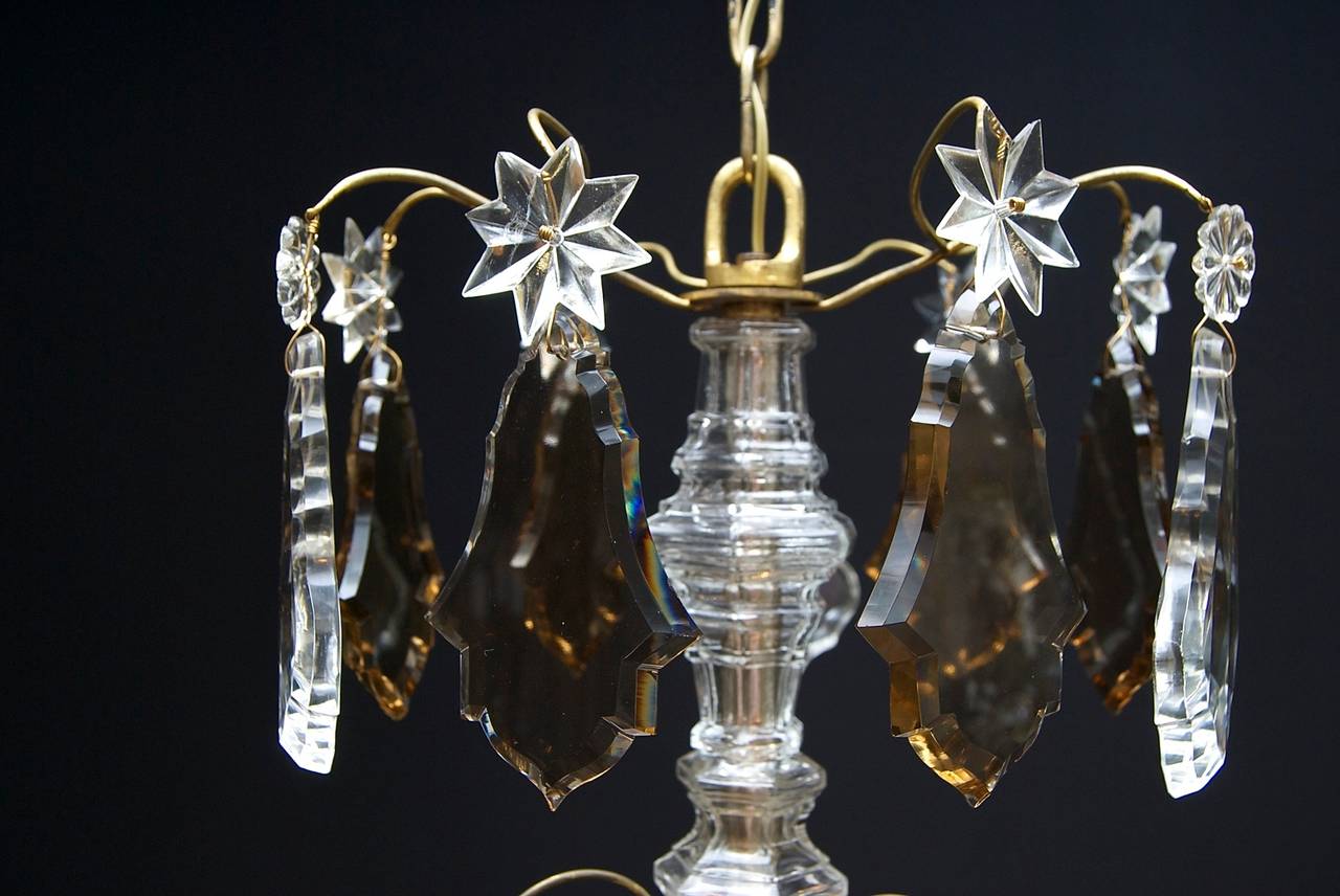 Louis XV Style French Crystal Chandelier with Six Lights For Sale 1