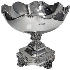 Silver Rose Bowl Centrepiece, London 1903, Henry Wilkinson & Co