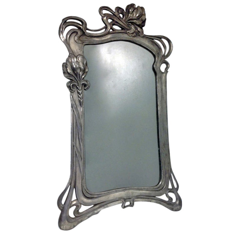 Art Nouveau Mirror Argentor, circa 1900 For Sale