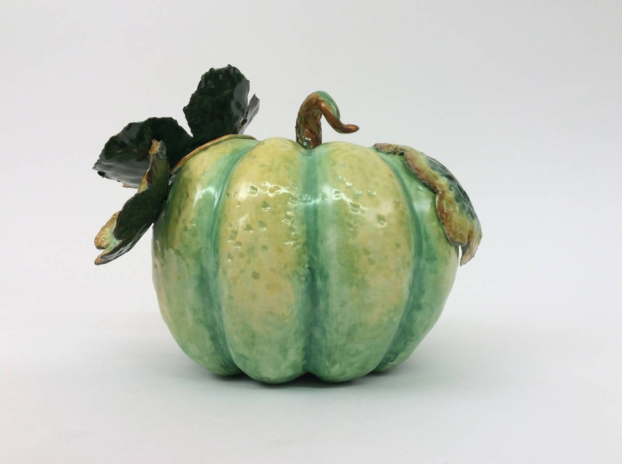 Melon with Lady's Mantle, Porcelain Objet d'Art
