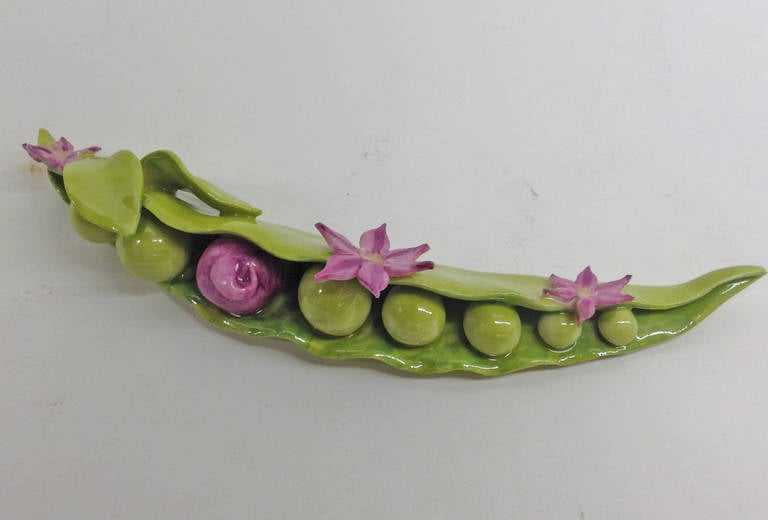 American Baby Girl Peapod Botancal Porcelain Objet d'Art For Sale