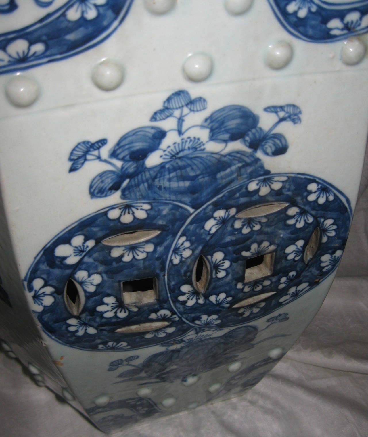 Porcelaine Siège de jardin en porcelaine d'exportation chinoise du 20e siècle en vente