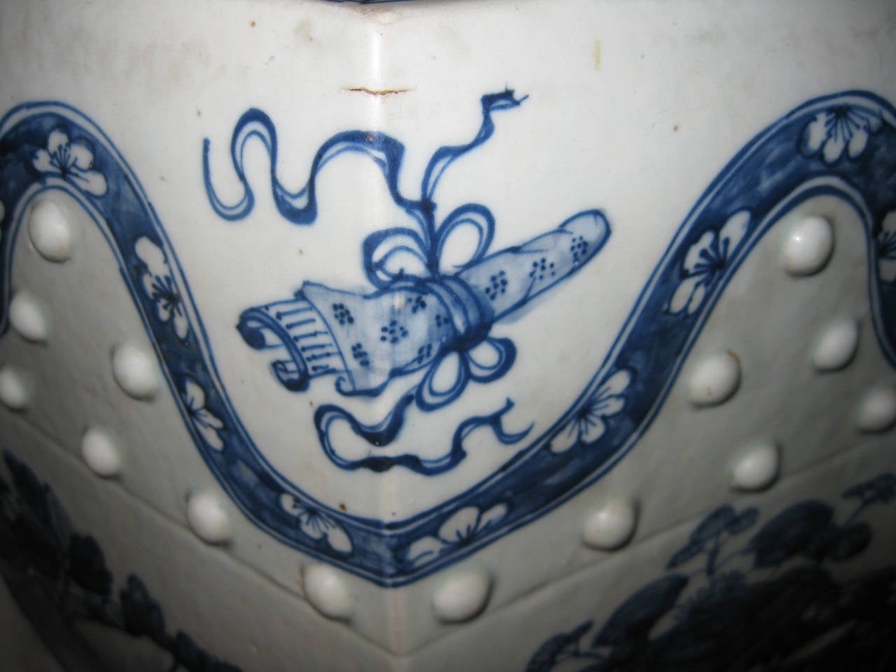 Vernissé Siège de jardin en porcelaine d'exportation chinoise du XXe siècle en vente