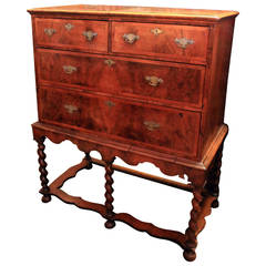 18th Century William and Mary Chest on Stand 4