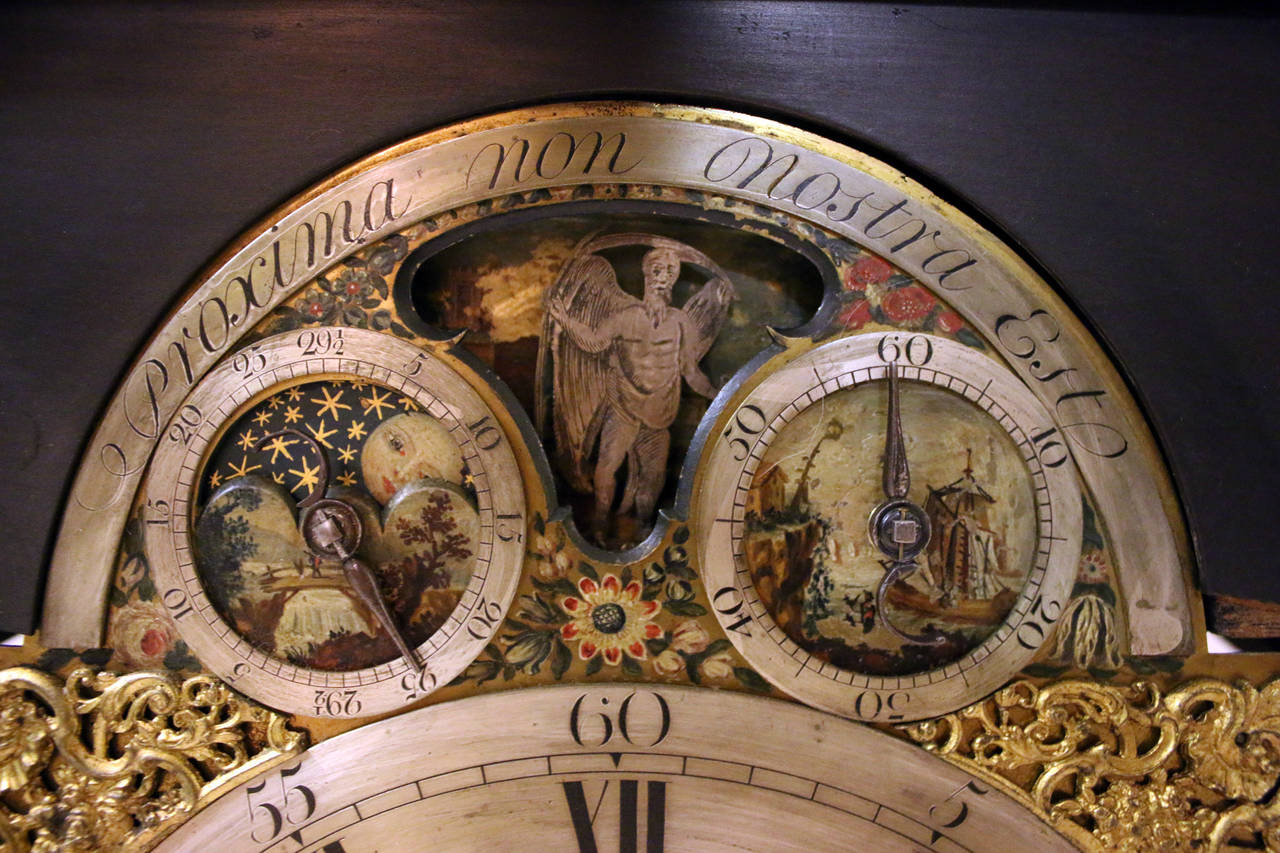 Ebonized 18th Century Bracket Clock by E. Prideaux