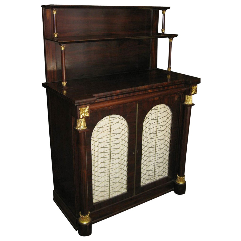 19th century George IV Rosewood Chiffonier For Sale