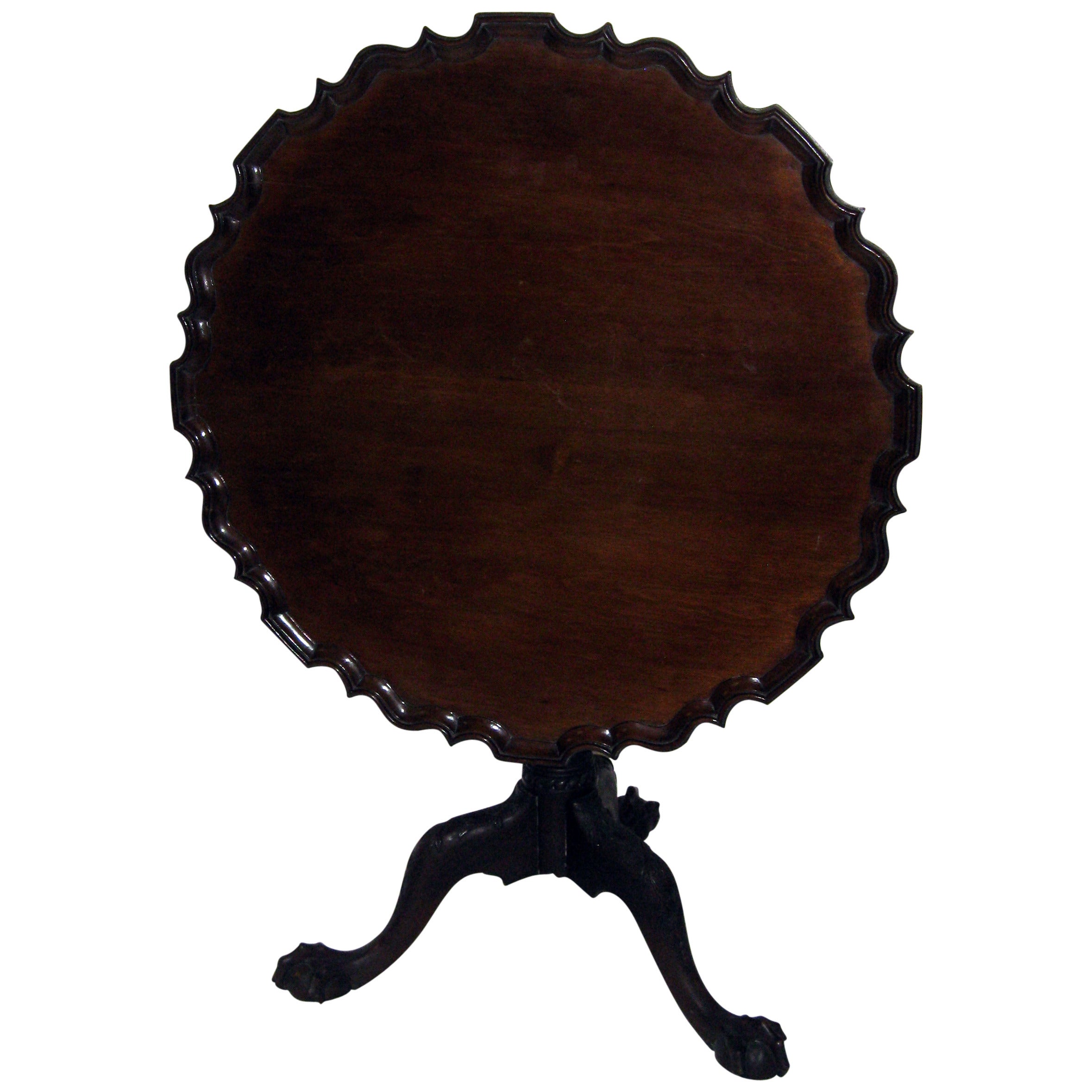 19th century Chippendale Style Tilt-Top Table