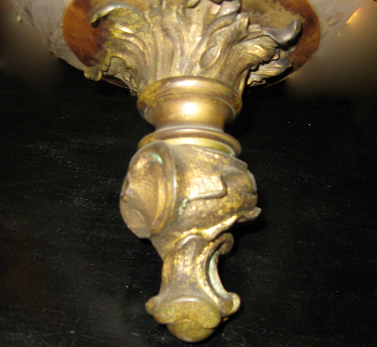 Regency Lustre Dor en bronze de style Régence du XIXe siècle en vente
