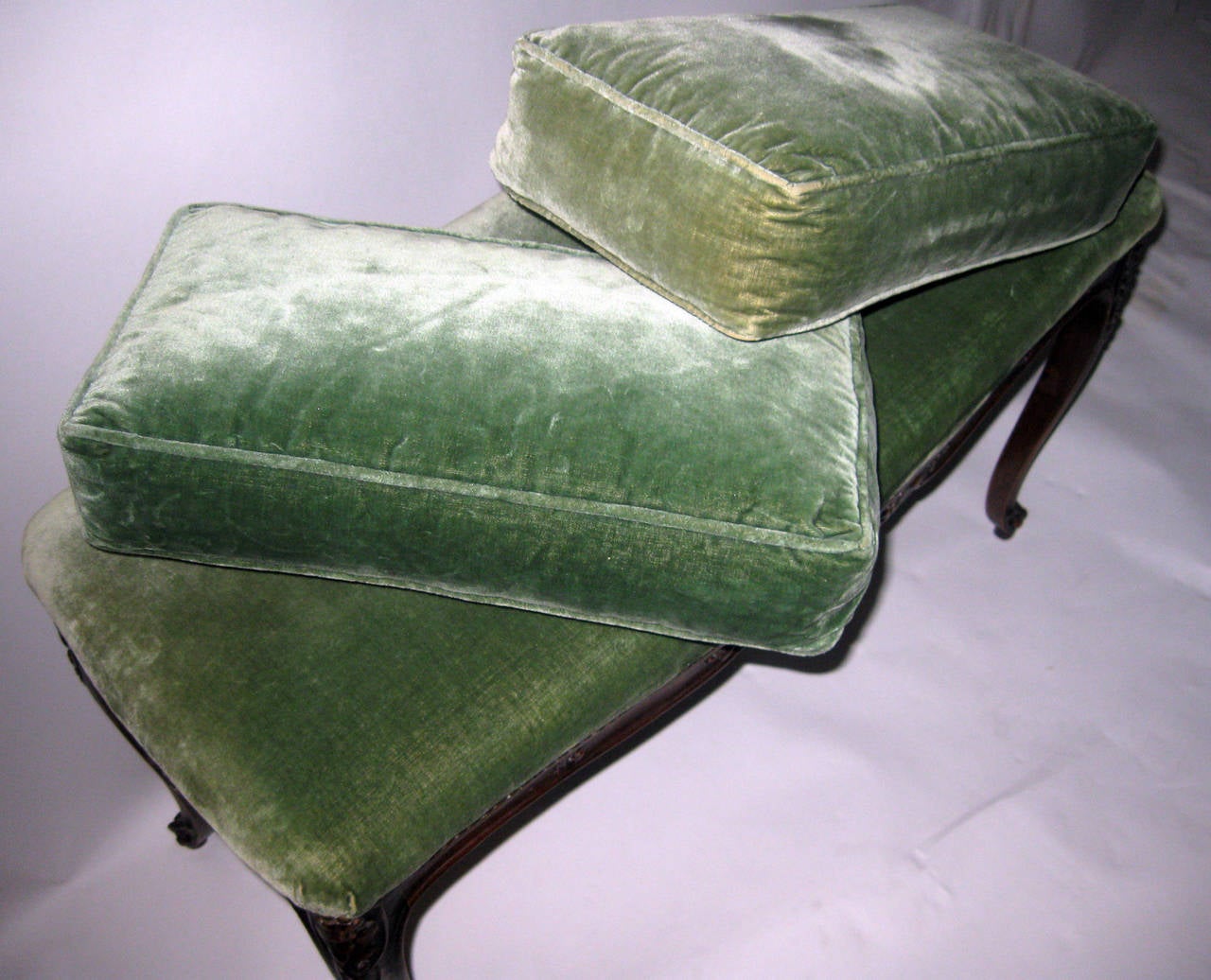 19th Century Louis XV Upholstered Bench 2