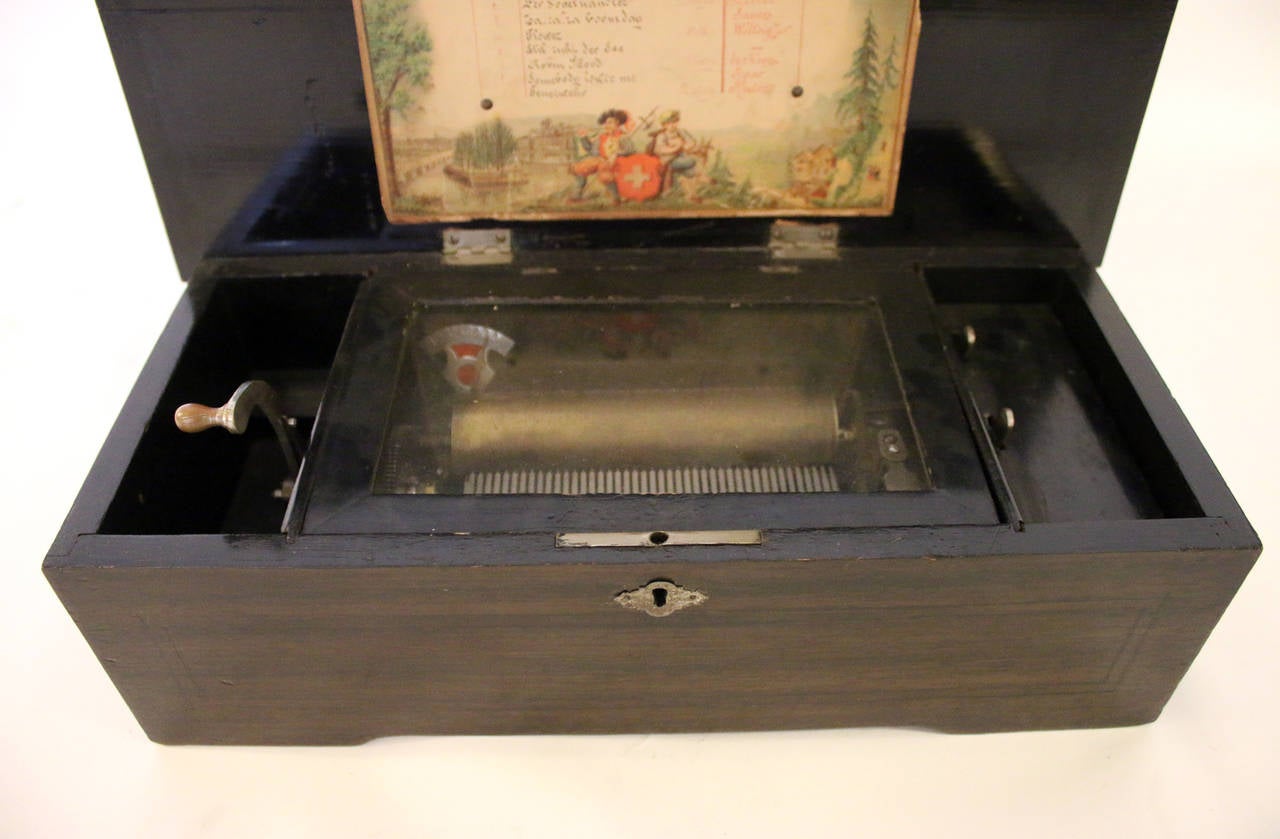 Late Victorian 19th Century Swiss Music Box