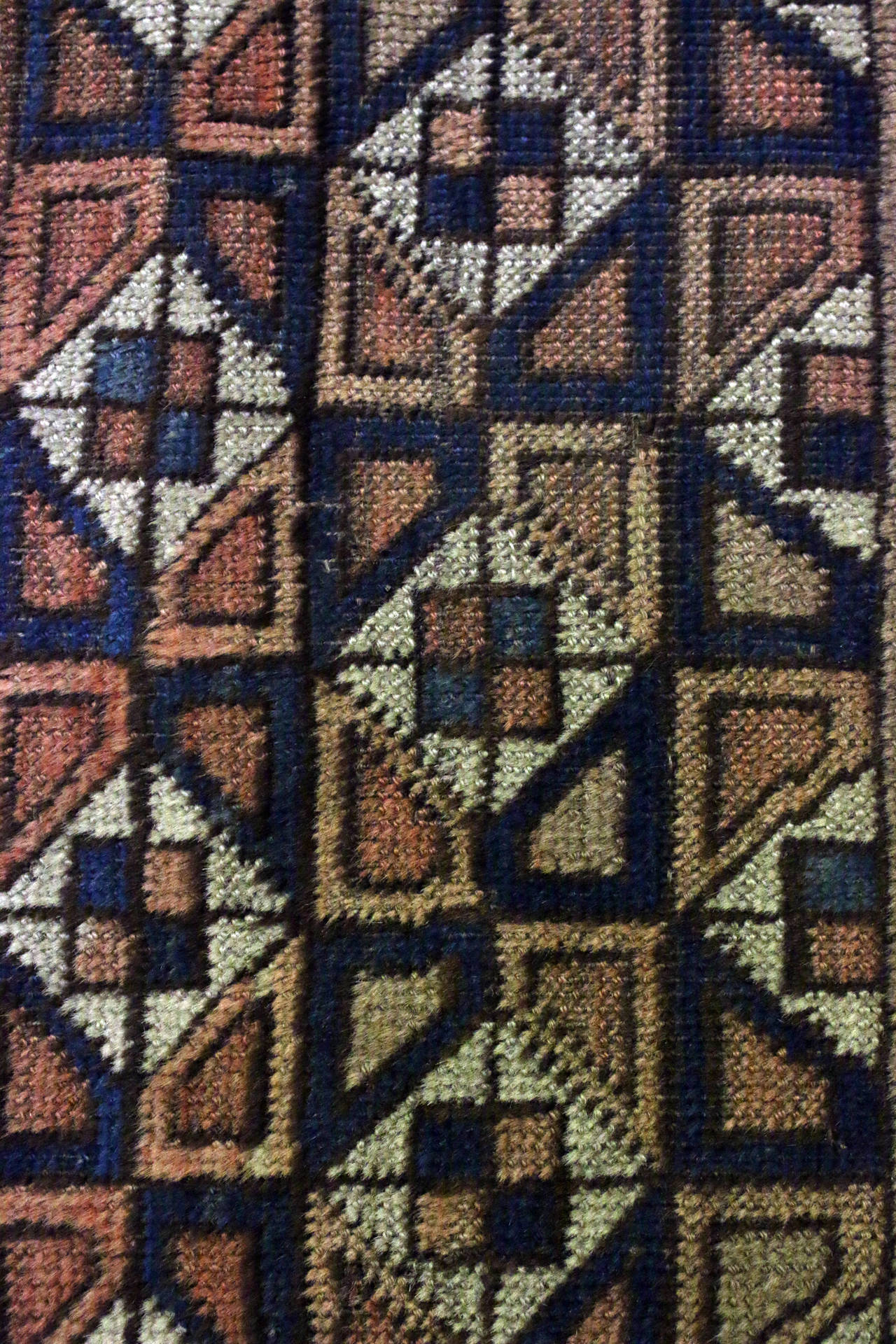 Antike Turkoman Yomut Tasche Gesicht Textil Wandbehang (Stammeskunst) im Angebot
