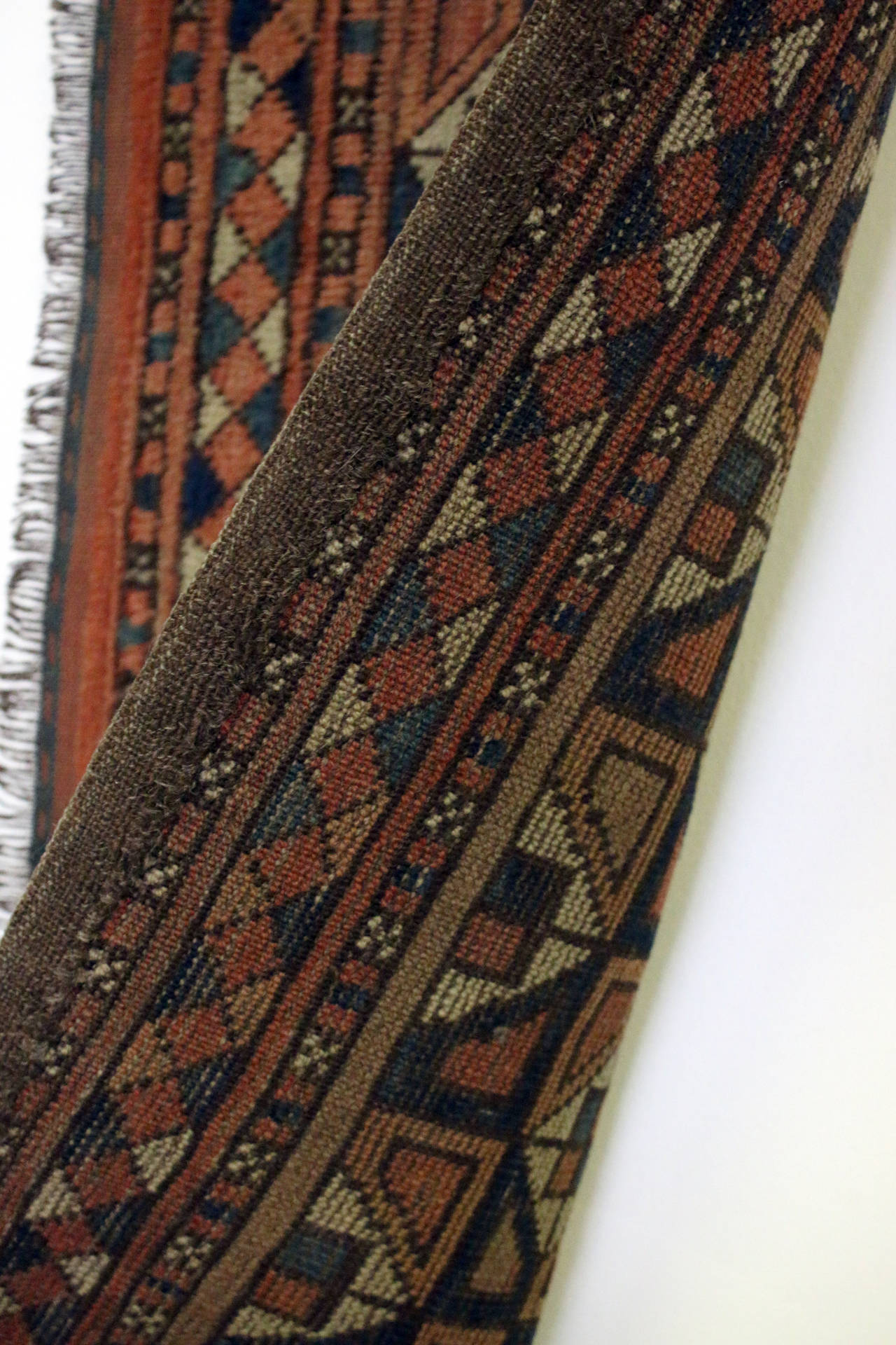 Antike Turkoman Yomut Tasche Gesicht Textil Wandbehang (Wolle) im Angebot
