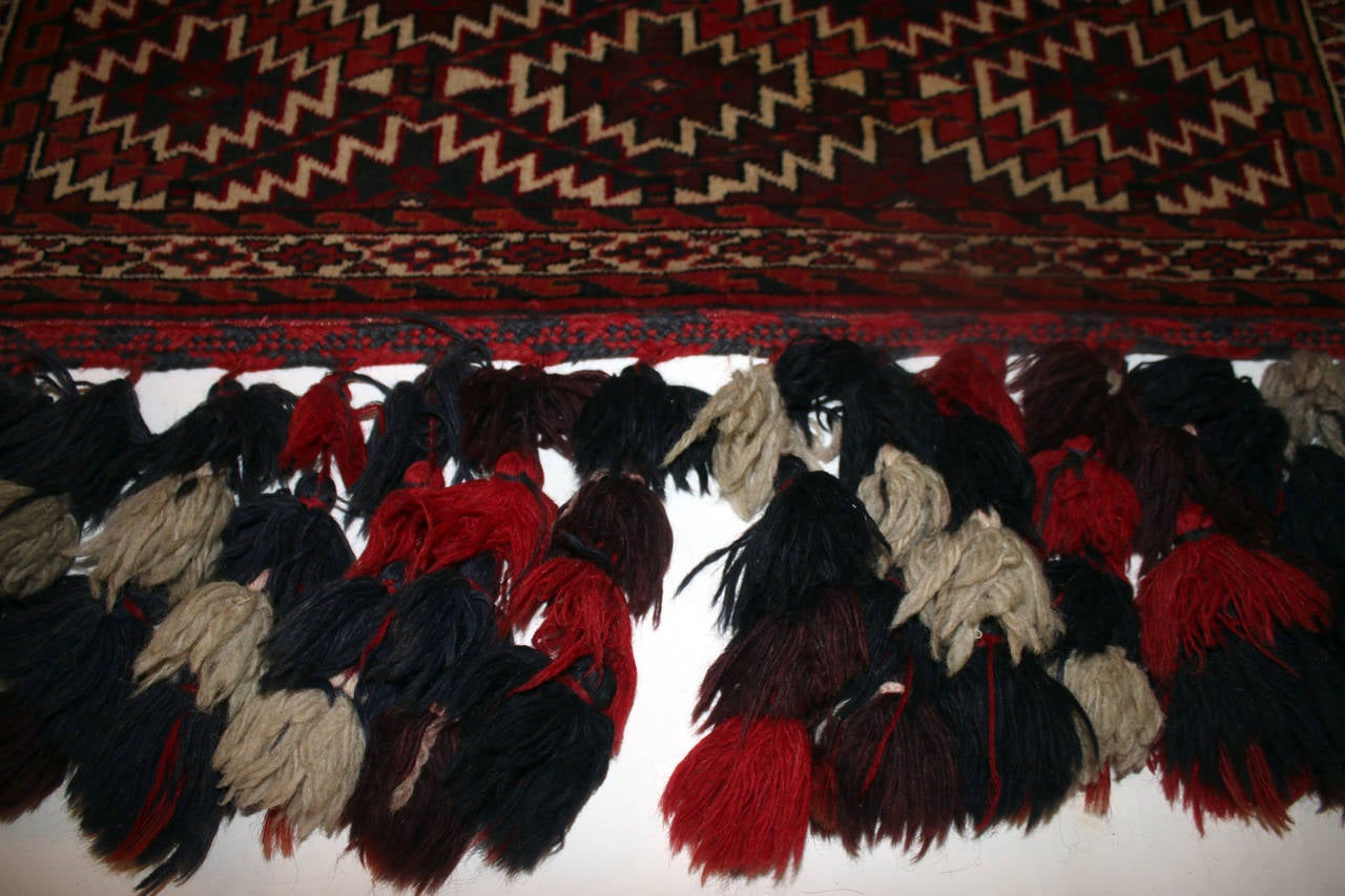 Antikes türkisches Asmalyk-Kamelien-Trappen-Textilien-Wandbehang (Turkmenisch) im Angebot