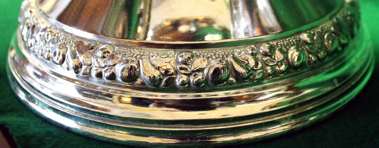 20th Century Silver Plate Epergne by Pedro Bignoli 1