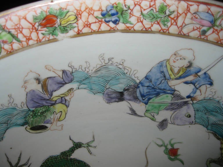 19th century Chinese Export Porcelain Punch Bowl 3
