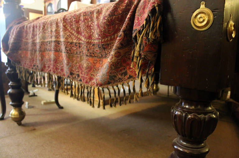 19th century Carved Mahogany American Empire Tester Bed In Good Condition In Savannah, GA