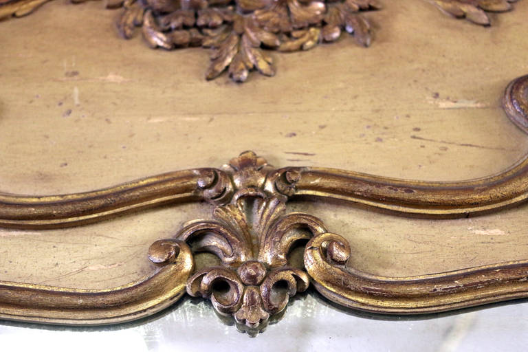 Pair of 19th century Giltwood French Trumeau Mirror 3