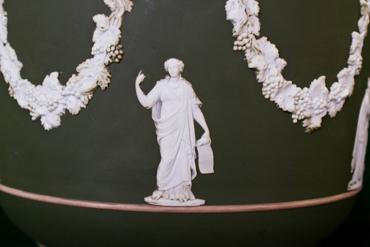 Classical Greek 19th Century Jasperware Jardiniere by Wedgwood