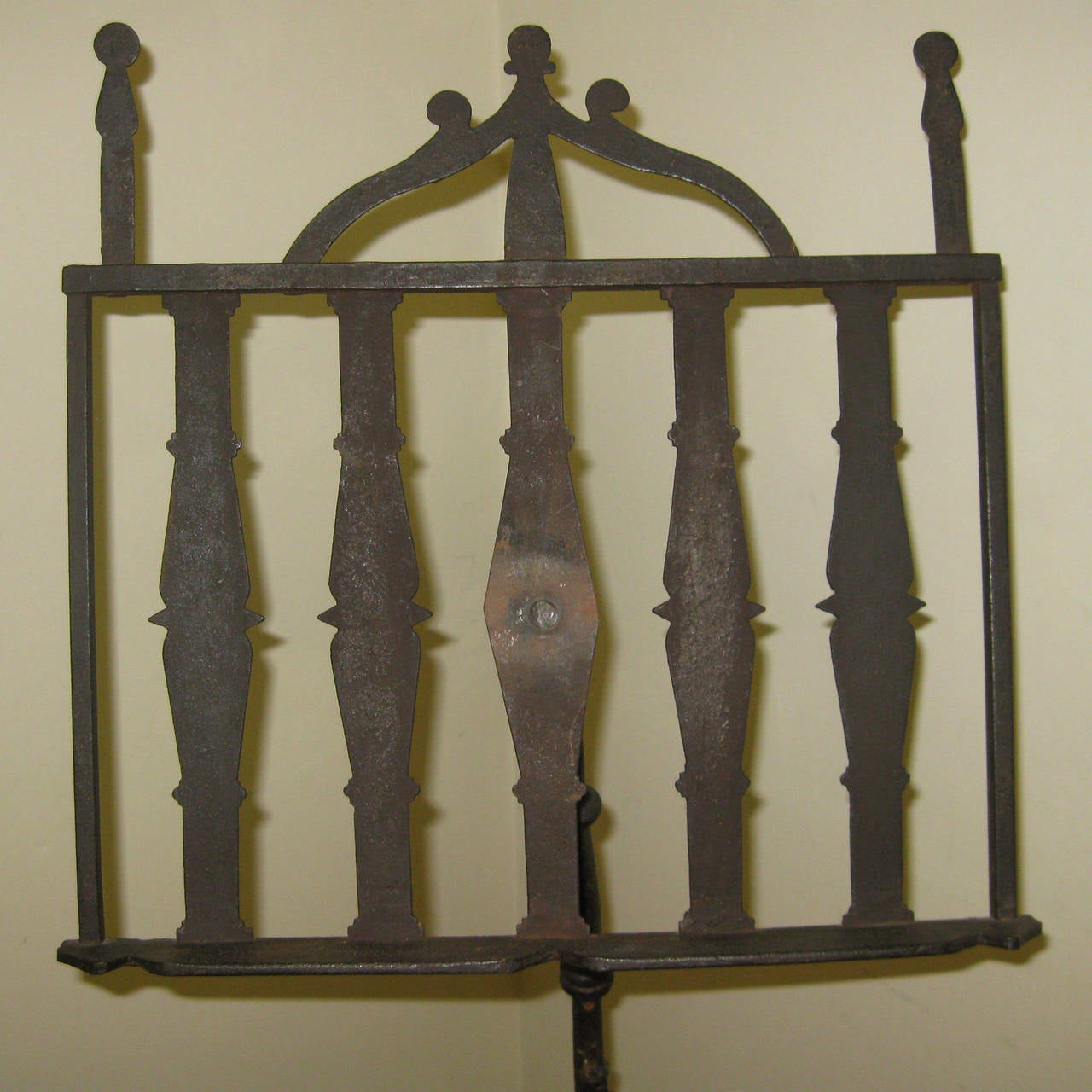 Romantic 19th century Hand-Forged Metal English Music or Folio Stand For Sale
