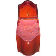 18th Century English Inlaid Mahogany Knife Box 2