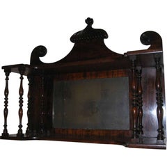 Mensola da parete sospesa o soprammobile in stile Chippendale del XIX secolo