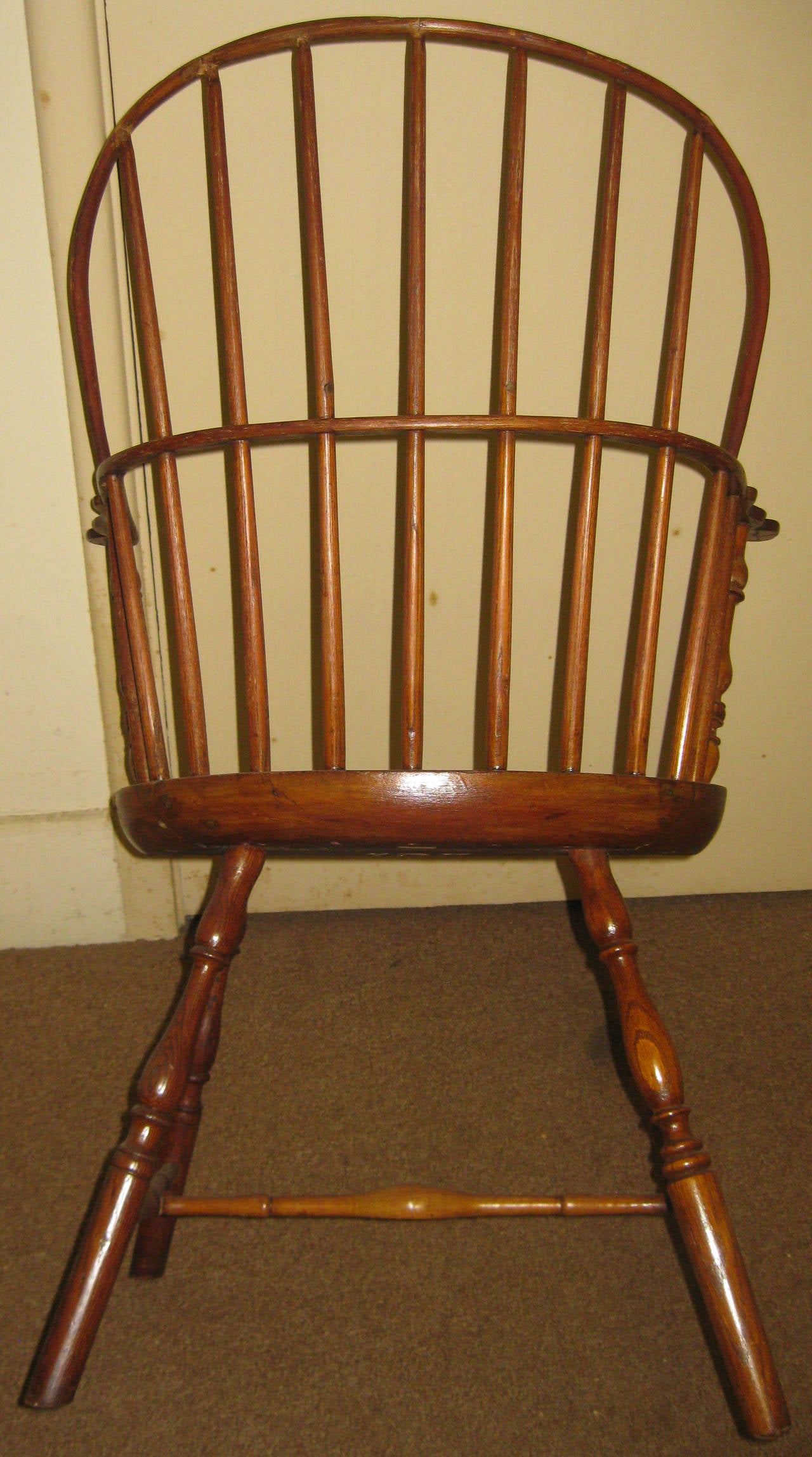 American Colonial 18th c. Windsor Armchair