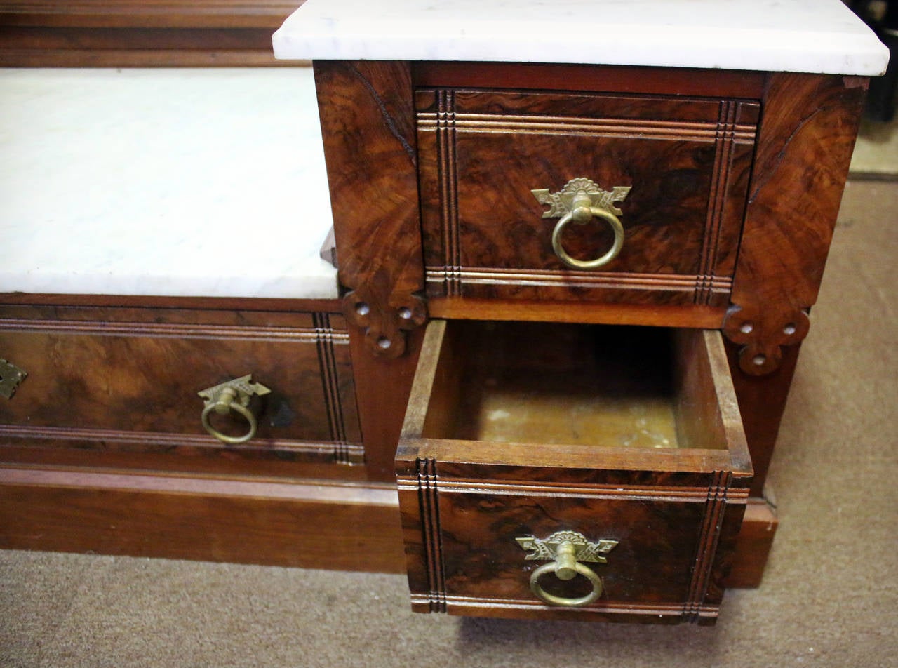 antique walnut etagere