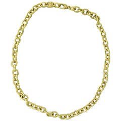 Judith Ripka Diamond Gold Chain Link Necklace