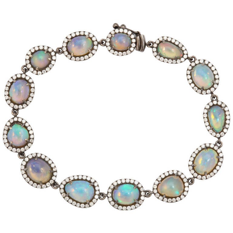Opal and gold bracelet Clearance
