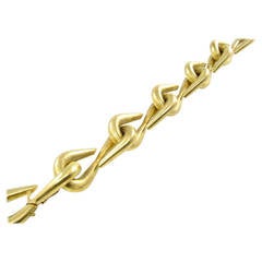 Vintage Buccellati Gold Hook Style Bracelet