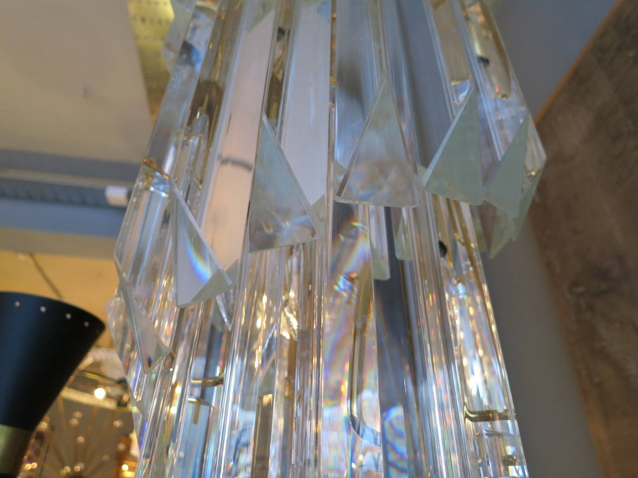 20th Century Large Murano Spiral Cascade Chandelier