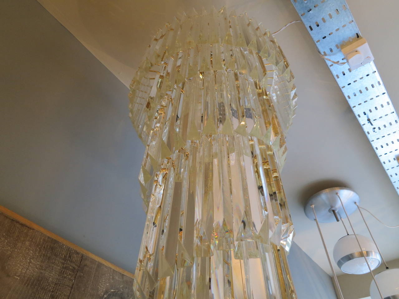 cascading crystal chandelier