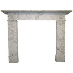 19th Century Marble Fireplace Mantel 19th Century Marble Fireplace Mantel