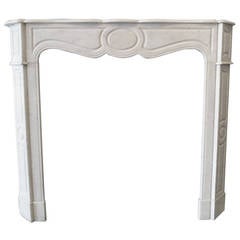 19th Century French Pompadour Fireplace Mantel