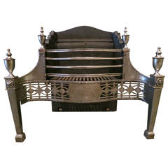 19th Century Steel Fire Grate