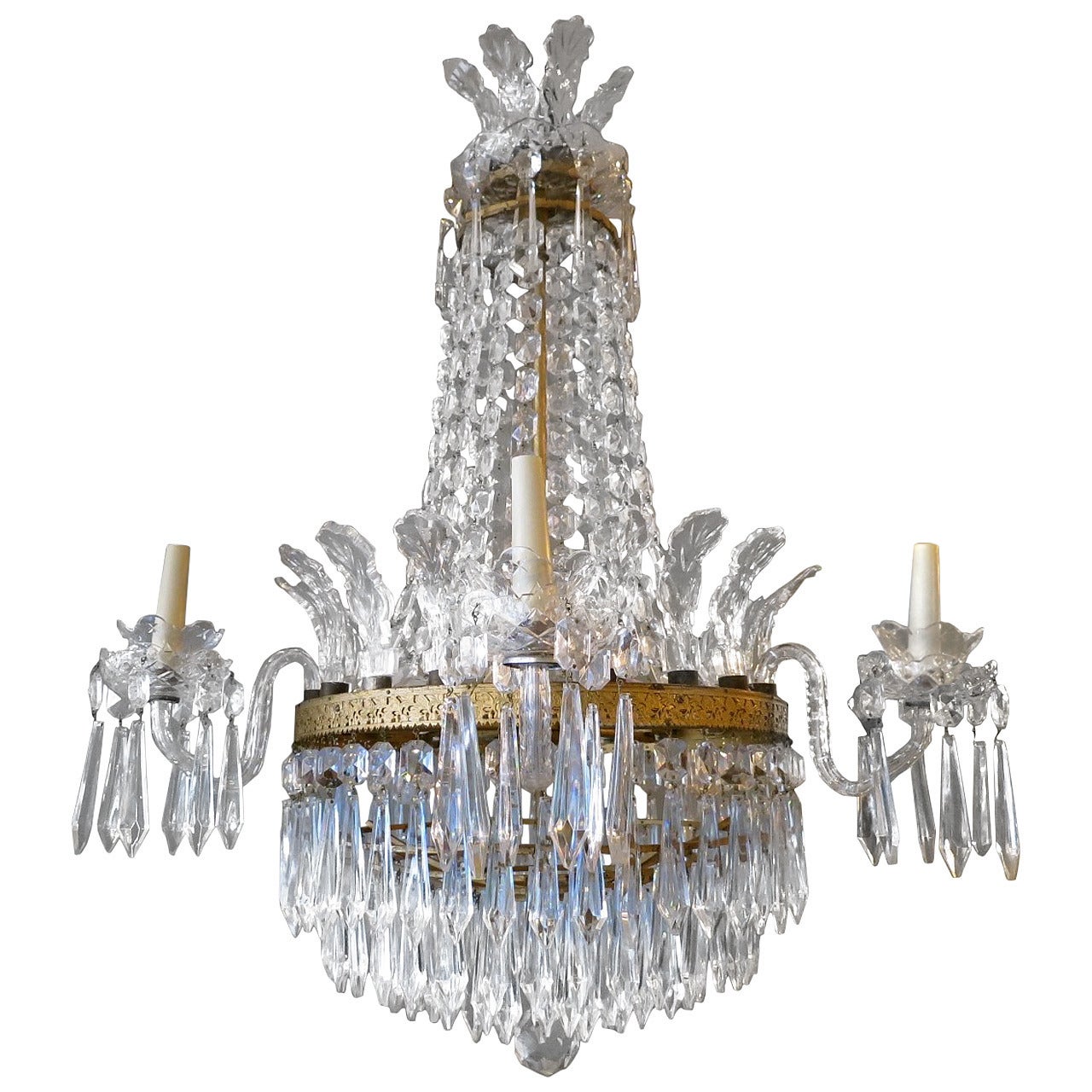 Empire Style Waterford Crystal Chandelier