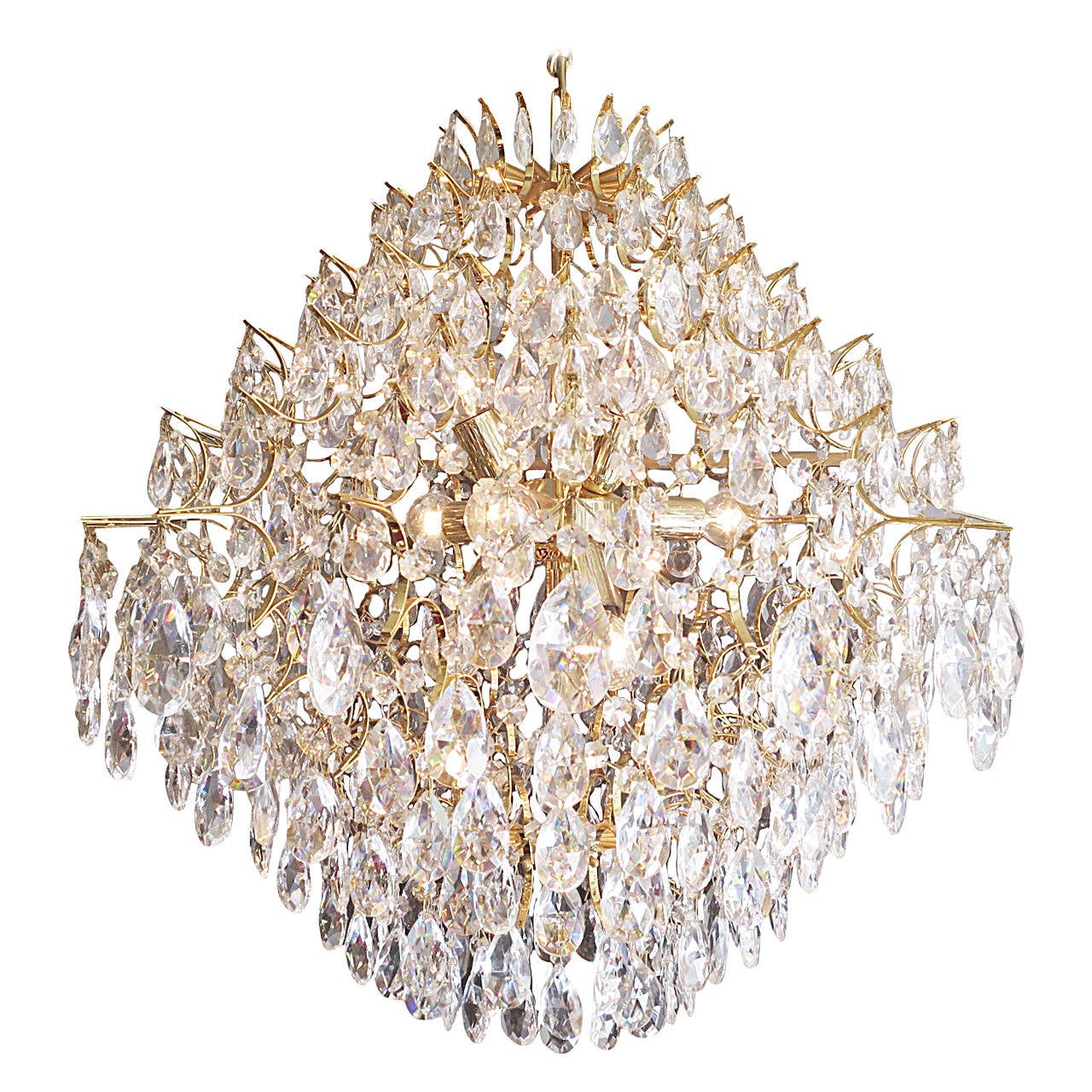 Italian Crystal Chandelier at 1stDibs
