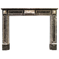 Antique French Louis XVI Marble Fireplace Mantel 7