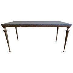 Italian 1950s Bronze and Marble Cocktail Table 7