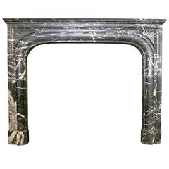 19th Century French Louis XIV Style Marble Fireplace Mantel