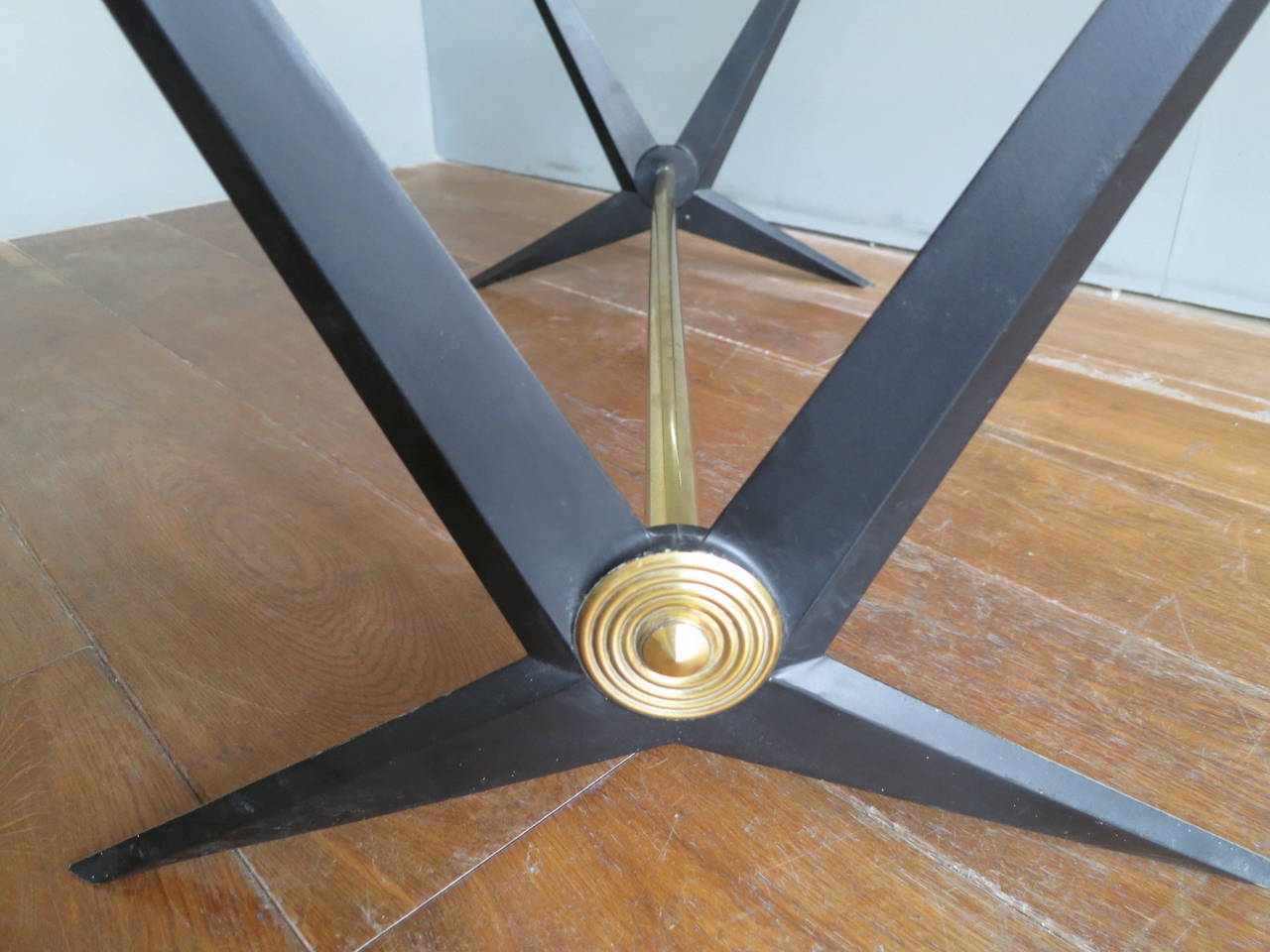 20th Century Italian Brass and Glass Coffee Table by Angelo Ostuni 