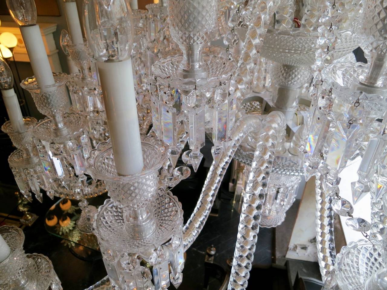 French Large Thirty-Six-Arm Baccarat 