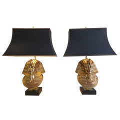 A Pair of "Pharaoh"  Table Lamps