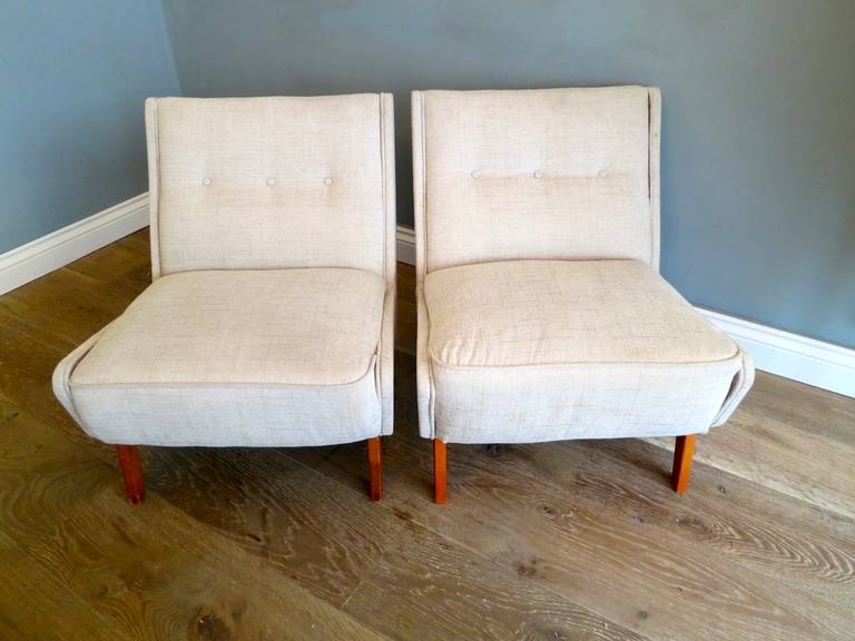 Mid-20th Century Pair of Occasional Chairs by Ernest Race
