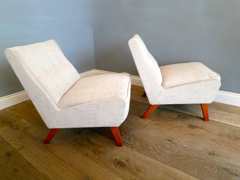 English Pair of Occasional Chairs by Ernest Race