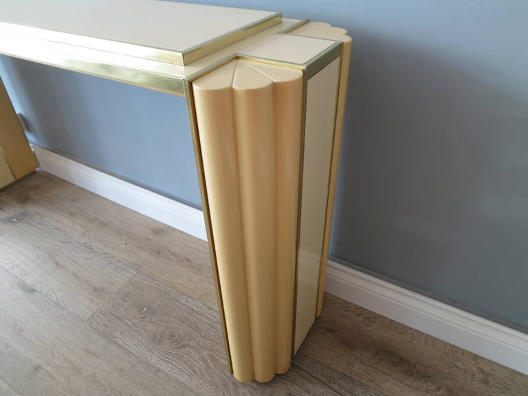 French Console Table by Alain Delon for Maison Jansen