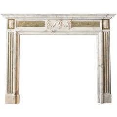 Antique Marble Georgian Style Fireplace Mantle