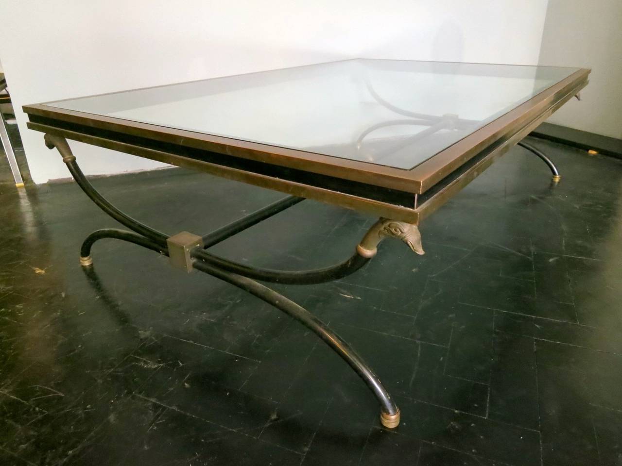 Mid-20th Century French Bronze Low Table