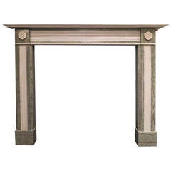 Regency Style Marble Fireplace Mantel