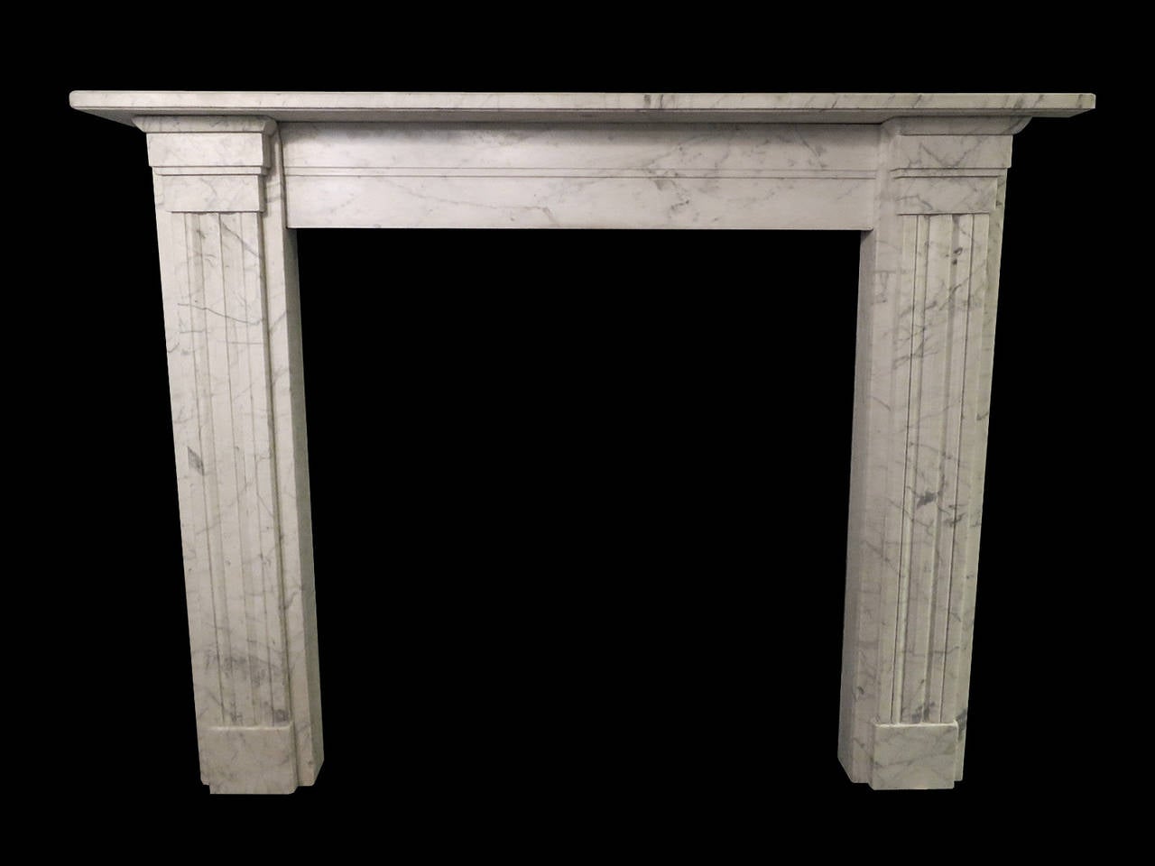 19th Century Regency Marble Fireplace Mantel